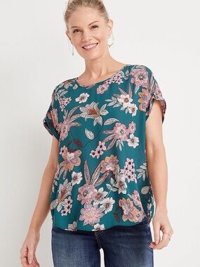 Maurices Floral Blouse 2X